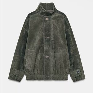 Zara 100% SUEDE LEATHER Jacket